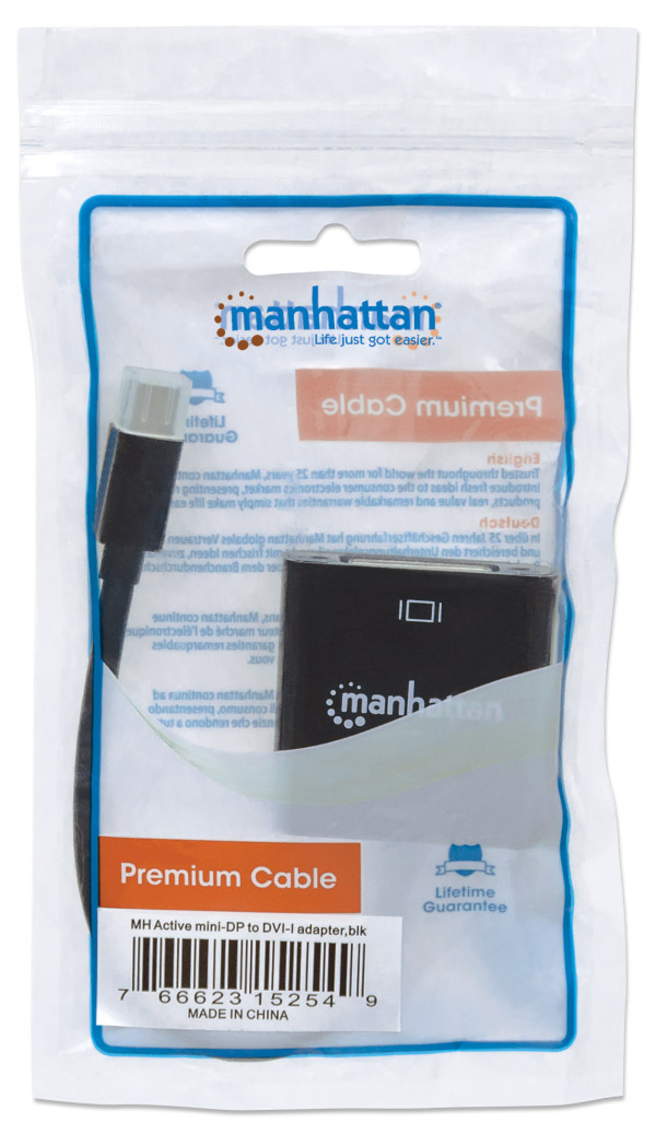 Manhattan Adapter Manhattan 152549 Mini DisplayPort/M - DVI-D 24+5/F 4K