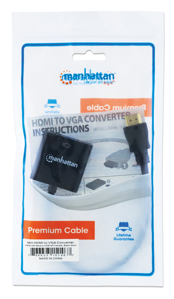 Manhattan Adapter Manhattan 151467 HDMI/M - VGA/F