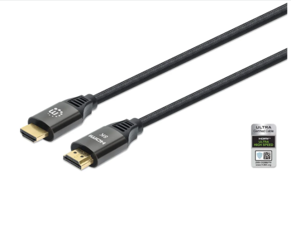 Manhattan Kabl Manhattan 355940 HDMI M/M 8K/60Hz/48Gbps/2m