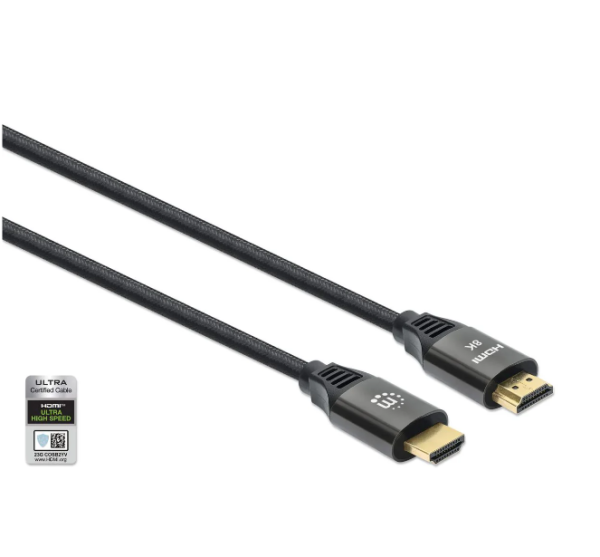 Manhattan Kabl Manhattan 355940 HDMI M/M 8K/60Hz/48Gbps/2m