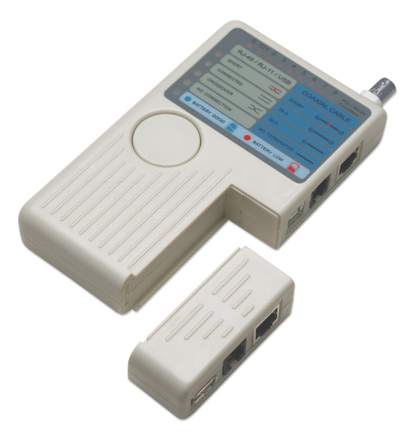Intellinet Tester mrežni Intellinet 351911 RJ45/RJ11/USB/BNC