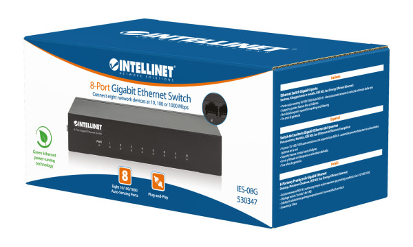 Intellinet LAN switch Intellinet 530347 10/100/1000 8port/metalni