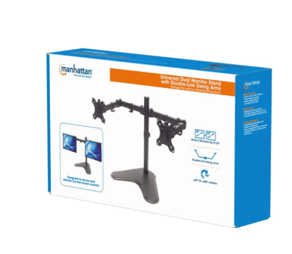 Manhattan Stoni nosač za dva monitora Manhattan 461559 13"-32"