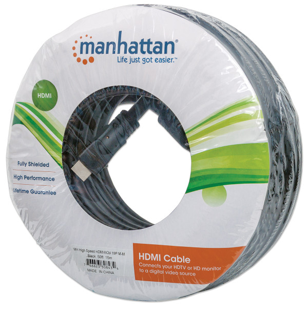 Manhattan Kabl Manhattan 308434 HDMI M/M 4K/30Hz/15m