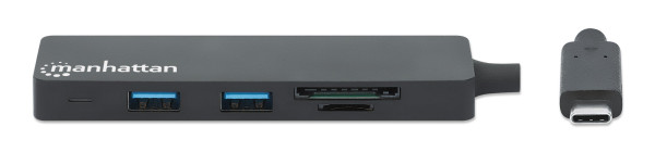 Manhattan USB-C HUB 3port Manhattan 164948 3.2 G1/5Gbps/CR/Crni