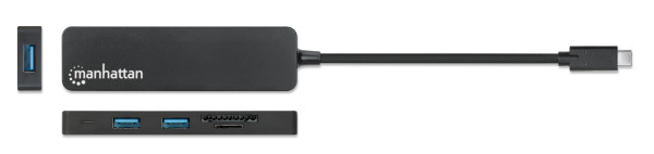 Manhattan USB-C HUB 3port Manhattan 164948 3.2 G1/5Gbps/CR/Crni