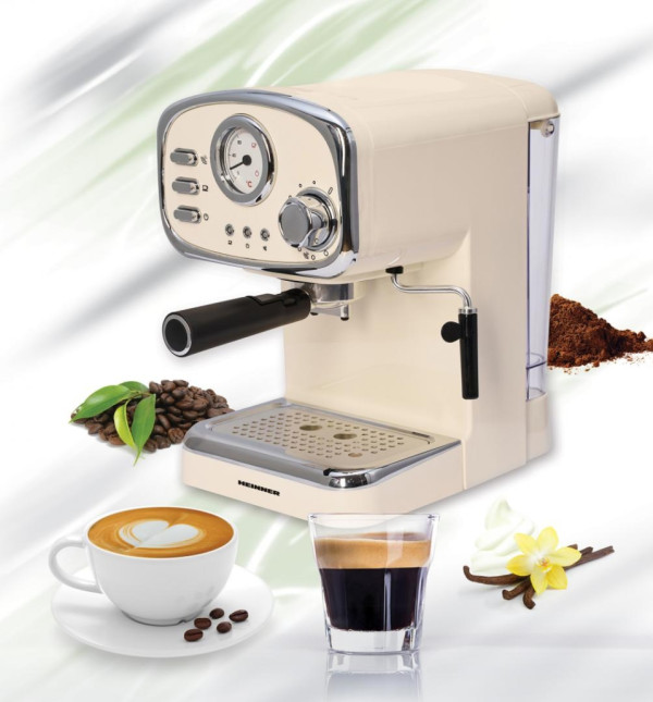 Heinner Espresso aparat HEINNER Retro HEM-1100CR 15bar/1,25l