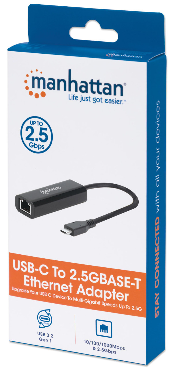 Usb Adapter Manhatan Manhattan USB adapter Manhattan 153300 USB-C - LAN 2.5Gb | Coral Computers