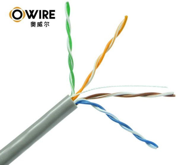 Owire LAN UTP kabl OWIRE Cat5E Solid/CCA/0,5mm/Sivi/305m