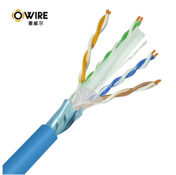Owire LAN FTP kabl OWIRE Cat6 Solid/CCA/0,56mm/Plavi/305m