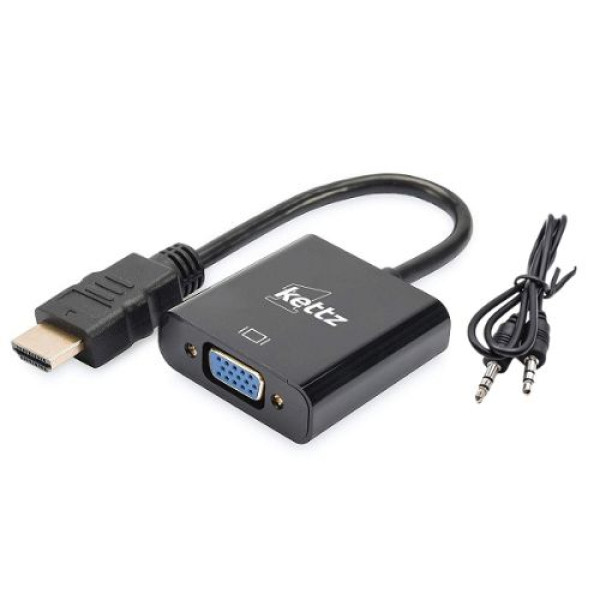 Kettz Adapter Kettz HV-5500 HDMI-VGA M/F + audio