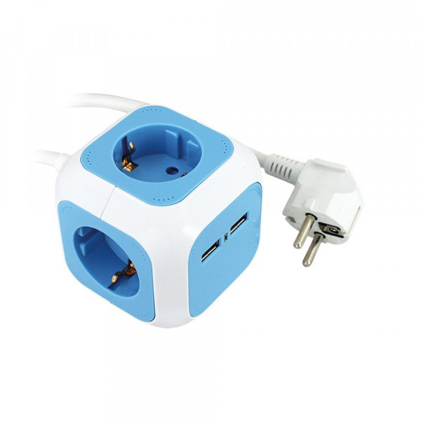 Commel Produžni kabl COMMEL KOCKA 1.4m, 4 utičnice, 2 usb