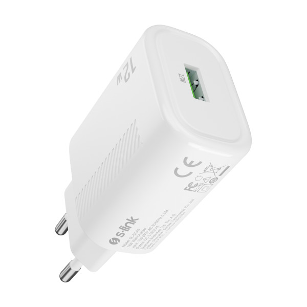 S-link Struni adapter S-link SL-EC40 5V/12W 2400MA Beli