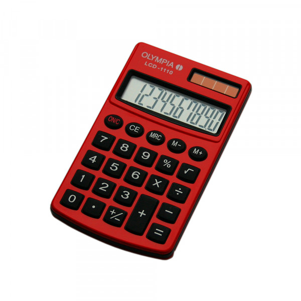 Olympia Kalkulator Olympia LCD 1110 Red