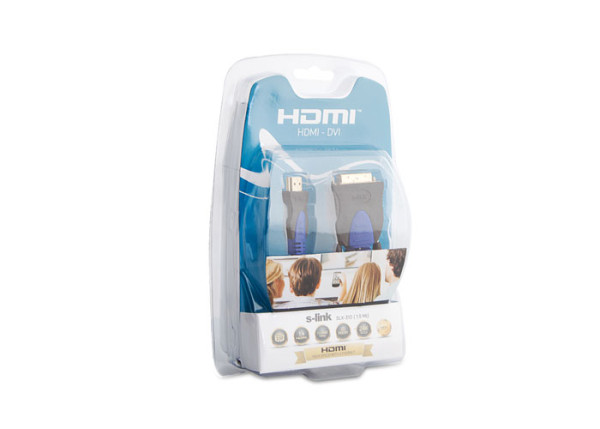 S-link Kabl S-link SLX-310 HDMI na DVI 24 + 1M Gold 1,5m