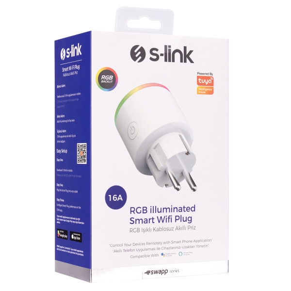 S-link SMART utičnica S-LINK SL-03 WiFI/16A