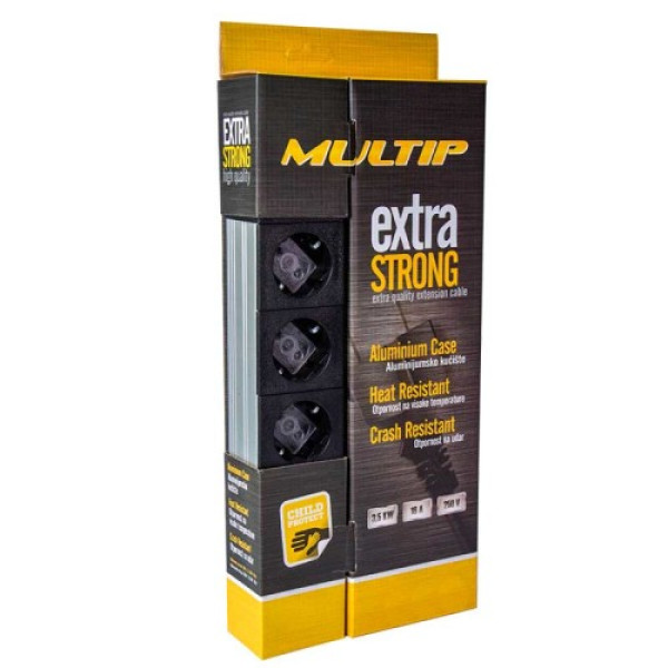 Multip Produžni kabl Multip 1001066 sa 6 utičnica/prekidač/10m