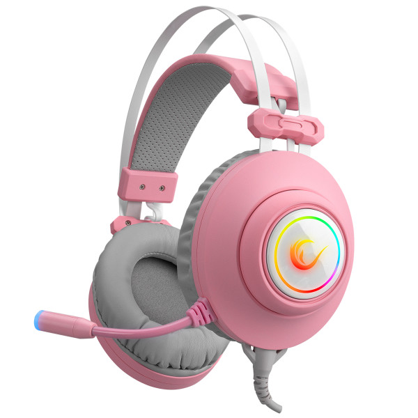 Rampage Slušalice sa mikrofonom Rampage RM-K1 PULSAR 7.1 USB + 3.5mm roze