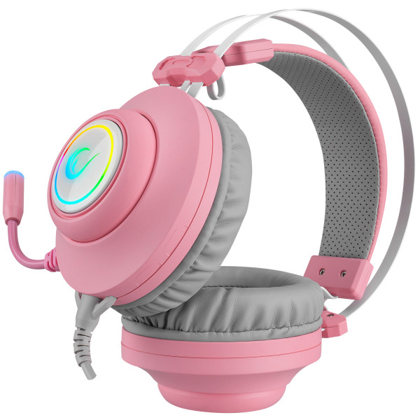 Rampage Slušalice sa mikrofonom Rampage RM-K1 PULSAR 7.1 USB + 3.5mm roze