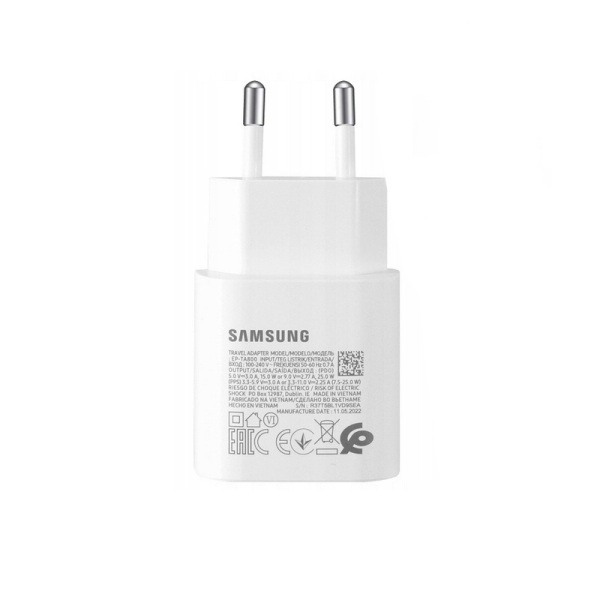 Samsung Kućni punjač Samsung PD 3A 25W Type C bez kabla beli BULK (EP-TA800NWE)