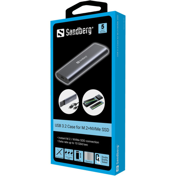 Sandberg SSD Rack Sandberg USB 3.2 - M.2/NVMe SSD 136-39