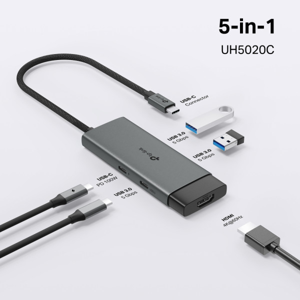 TP-Link Hub TP-LINK UH5020C USB Type-C 5-Port Hub
