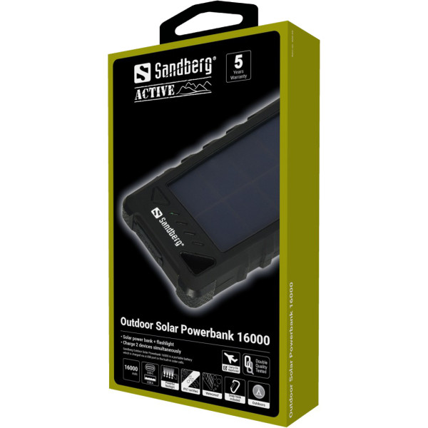Sandberg Powerbank Sandberg Outdoor Solar 420-35 16000mAh
