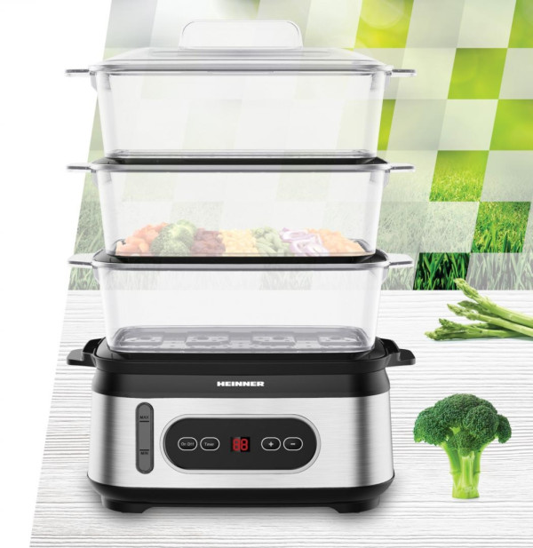Heinner Aparat za kuvanje na pari HEINNER HSA-D950SS 3 posude/1,5l/950W