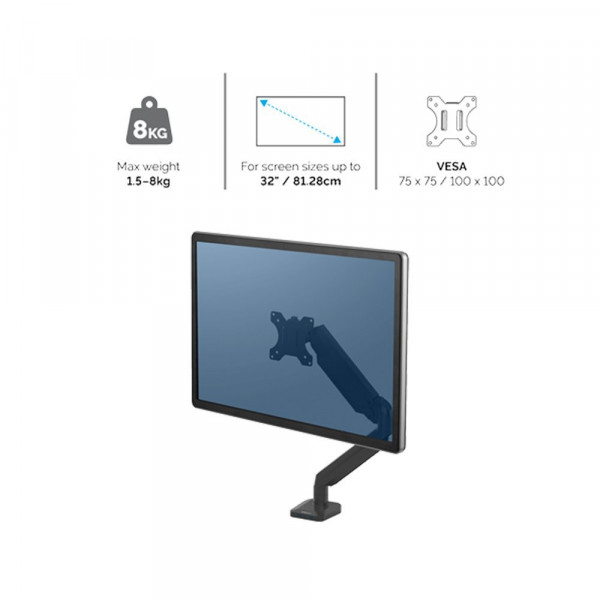 Fellowes Nosač monitora Fellowes Platinum series Single sivi 8056401