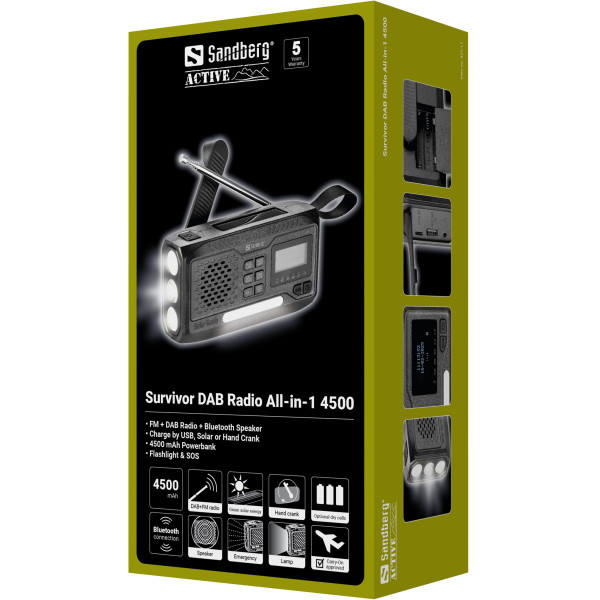 Sandberg Powerbank Sandberg 421-17 Survivor DAB Radio All-in-1 4500mAh