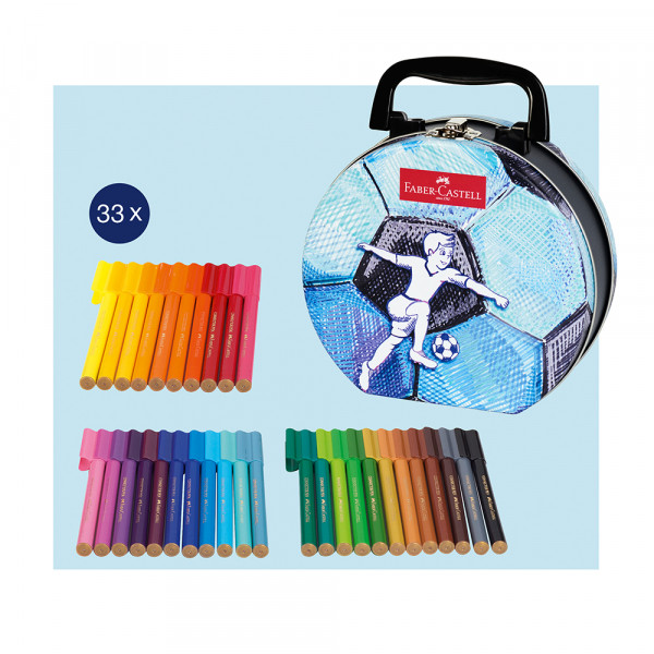 Flomaster set Faber Castell 1/33 Connector Fudbal 155538