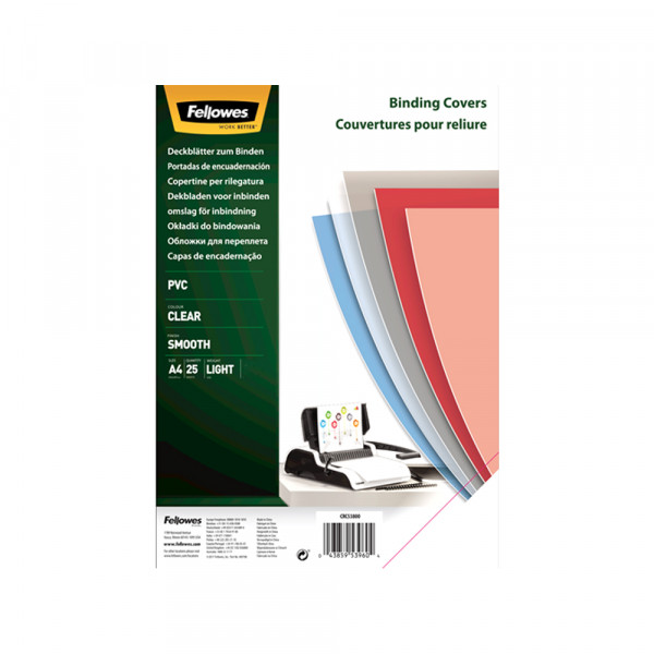 Fellowes Folija za koričenje Fellowes 5376102 PVC A4 200 mic providna