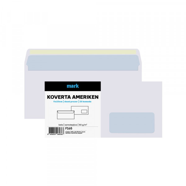 Mark Koverta ameriken MARK DP 11x23cm 25 kom