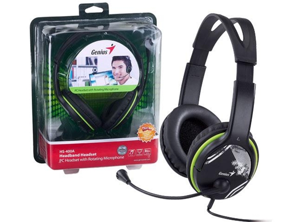 Genius slušalice sa mikrofonom HS-400A GREEN