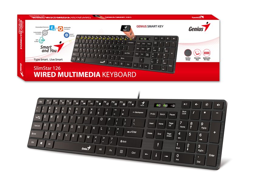 Tastatura Genius Slimstar 126 USB US