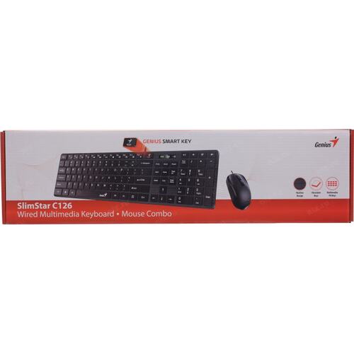 Genius SlimStar C126,BLK,USB,SERGK-210003