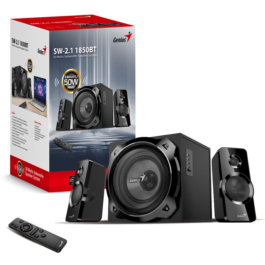 Genius SW-2.1, 1850BT,Black,EU,100-240V