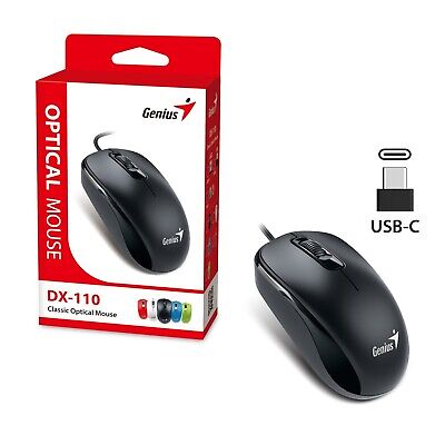 Genius Mouse DX-110 USB-C, Black,USB