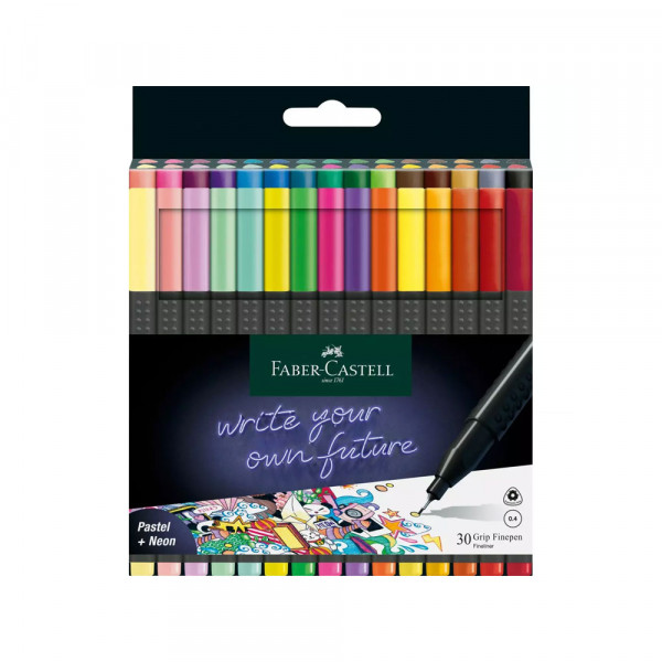 Faber Castell Lajner 0.4 FaberCastell 1/30 151630 pastel+neon