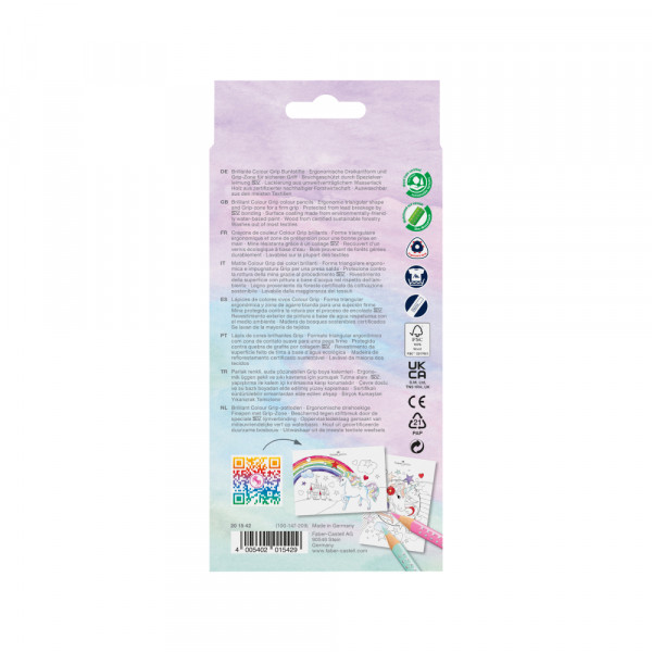Drvene bojice Faber Castell GRIP 1/10 Unicorn+3 Sparkle 2015420