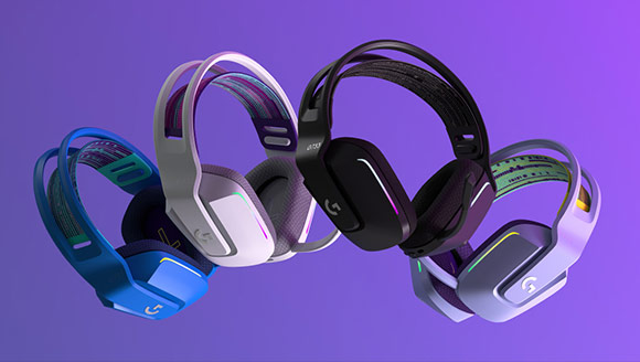 Logitech G733 Lightspeed Wireless RGB Gaming Headset, Lilac