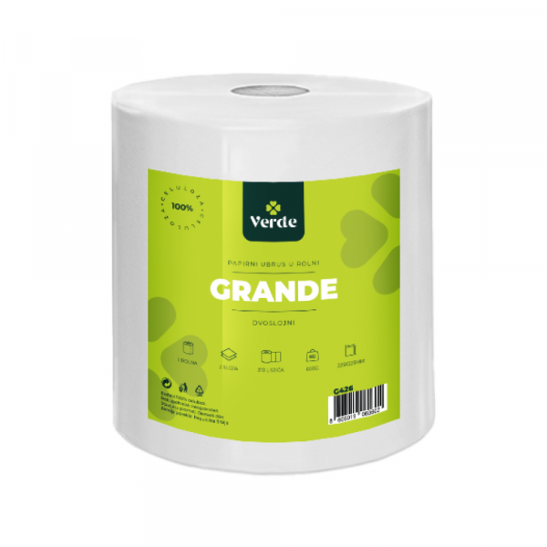 Verde papir Ubrus dvoslojni jumbo VERDE Grande 600g