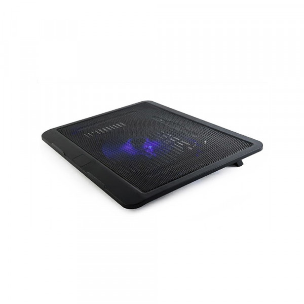 Notebook Cooling Stand 15in, 12cm Fan, LED Backlight, USB Passthrough, Black