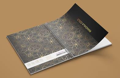 Helios Sveska A4 Mandala gold spirala dikto 100l (HL)