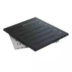 Mirsan Polica fiksna 1000mm rack kačenje na 4 tačke Mirsan 19/1U crna MR.SBR100.01
