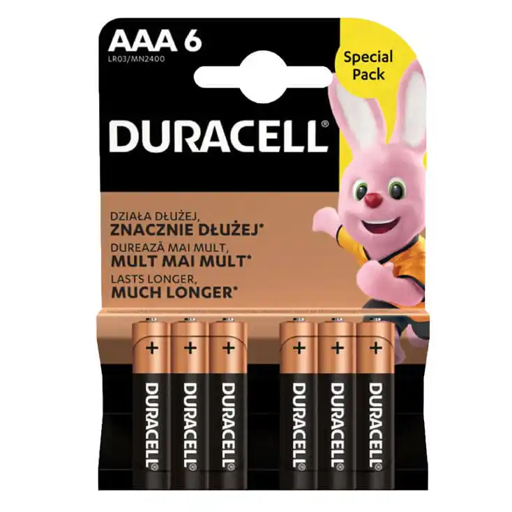 Duracell Baterija Duracell Basic AAA 1/6