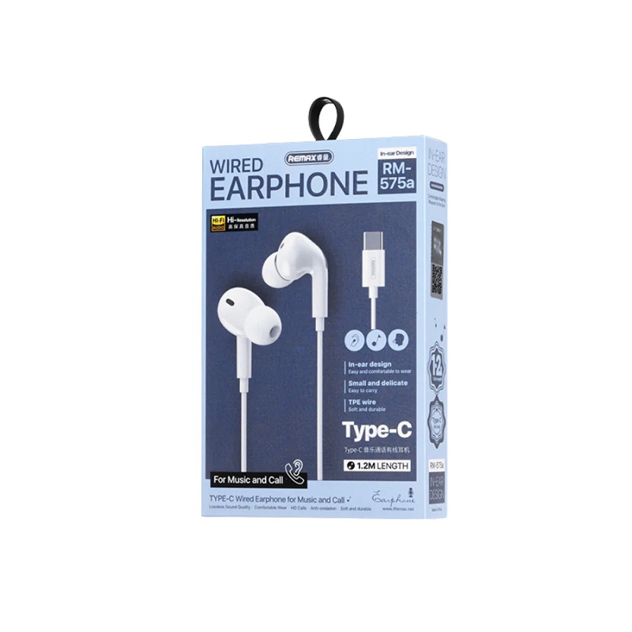 REMAX  RM-570a TYPE-C Wired Earphones (With Digital