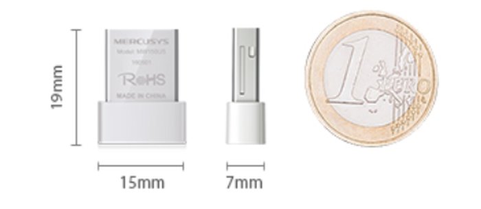 Mercusys MW150US v3, N150 Wireless Nano USB Adapter
