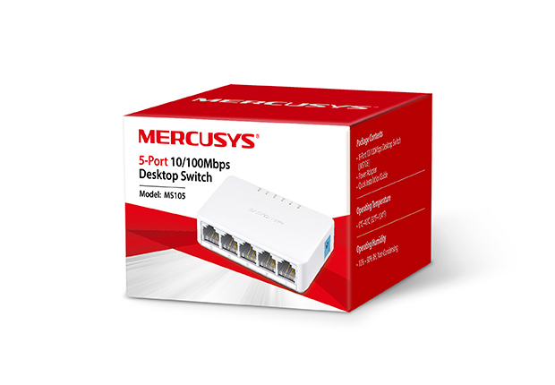 Mercusys MS105 5-port 10/100M mini Desktop Switch