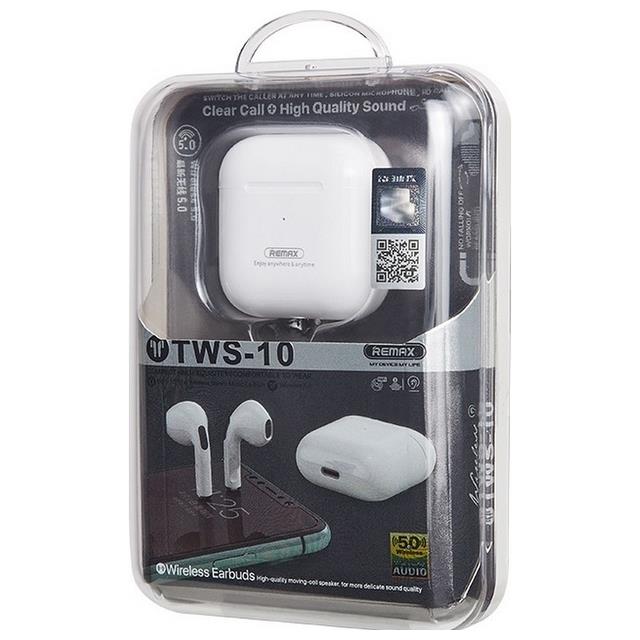REMAX TWS-10i White Ture Wireless Stereo Music Earbuds
